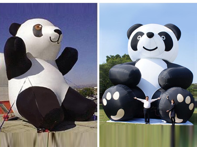 东至充气熊猫展示